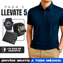 [Llevá 5, Pagá 3] Camisa Polo de Hombre Lanux en Algodón y Poliéster +REGALOS: Reloj, Cinturón y Billetera