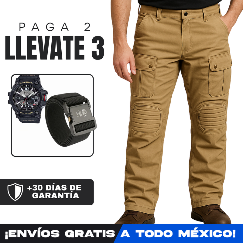 [Llevá 3 Pagá 2] Pantalón Táctico Militar Tracker en Tejido RipStop y Poliéster +REGALO: Cinturón Táctico y Reloj