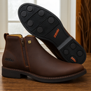 Kit Bota Zavu Casual Ortopédica de Hombre en Cuero Legítimo +3 REGALOS: Cinturón, Gorra y Billetera